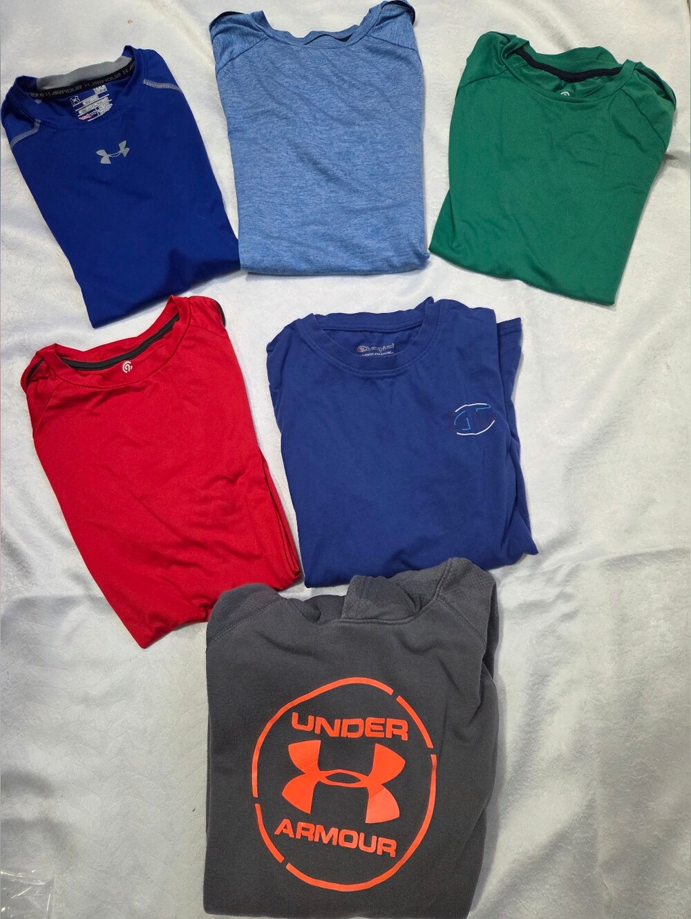 Champion Kids Red, Green, and Blue Tees